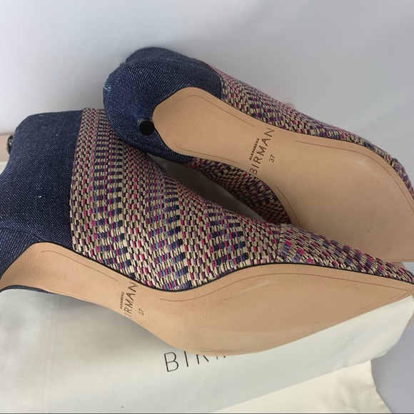 ❌SOLD❌Alexandre Birman Kittie Denim Bootie Sz 37 - Picture 12 of 16